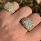 Hip Hop Fully Iced Out Diamond Ring  customdiamjewel   