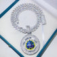 Hand Setting Republic Of Liberty Diamond Pendant  customdiamjewel   