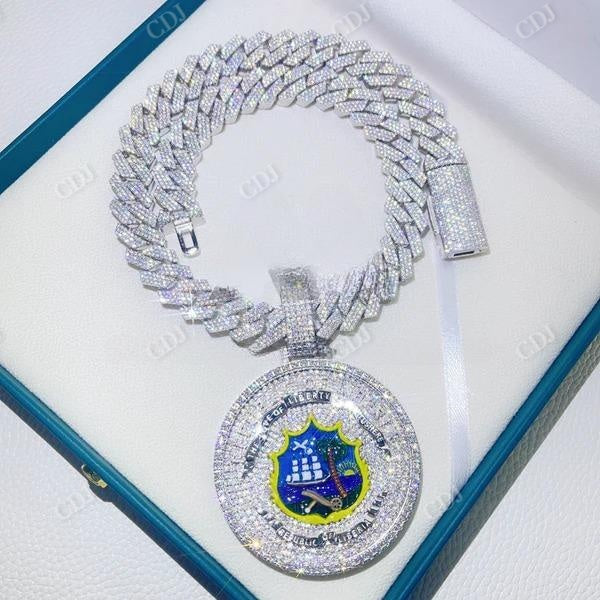 Hand Setting Republic Of Liberty Diamond Pendant  customdiamjewel   