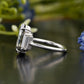 Black Hexagon Moissanite Diamond Ring