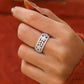 Vintage Wide Natural Diamond Full Eternity Wedding Band  customdiamjewel   