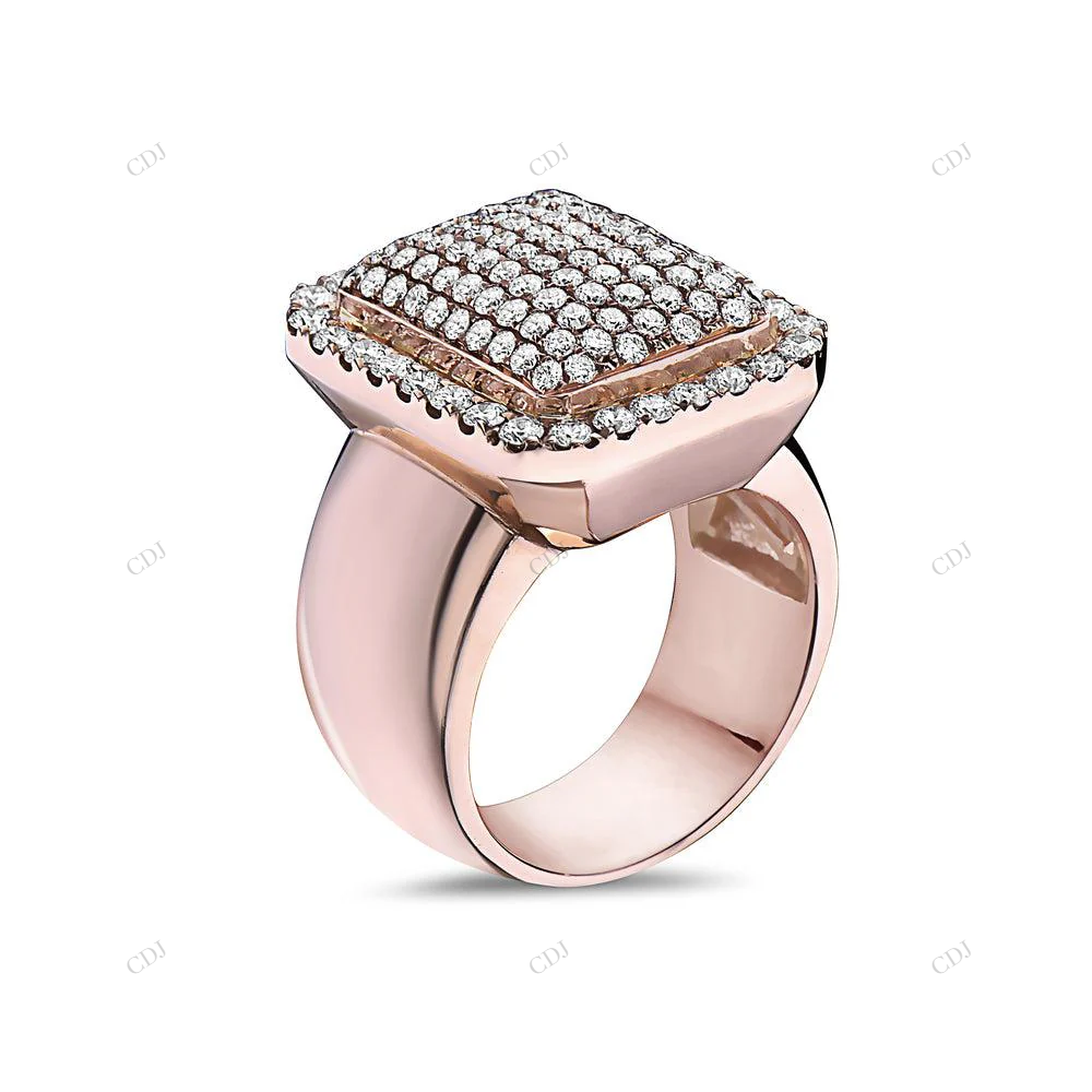 Luxury Moissanite Hip Hop Style Ring For Men hip hop jewelry customdiamjewel
