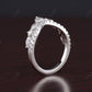 0.90CT Marquise, Pear And Round Natural Diamond Chevron Wedding Band  customdiamjewel   