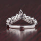 0.90CT Marquise, Pear And Round Natural Diamond Chevron Wedding Band  customdiamjewel   