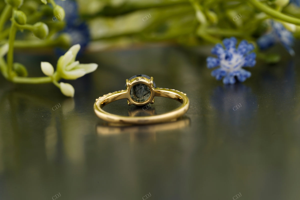 Round Handmade Diamond Moissanite Ring customdiamjewel