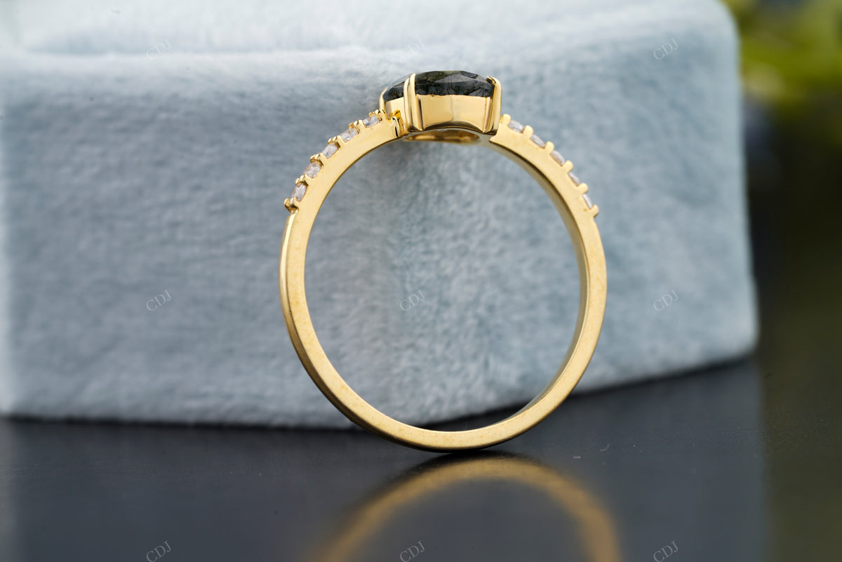 Round Handmade Diamond Moissanite Ring customdiamjewel