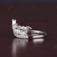 0.90CT Marquise, Pear And Round Natural Diamond Chevron Wedding Band  customdiamjewel   