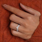 0.90CT Marquise, Pear And Round Natural Diamond Chevron Wedding Band  customdiamjewel   