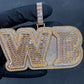 Fully Iced Out Hip Hop Big Diamond Custom Pendant CustomDiamJewel