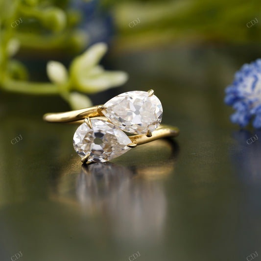 Toi et Moi Pear Lab-Grown Diamond Ring customdiamjewel
