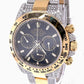 Oyster Yellow White Rolex Chrono Moissanite Watch customdiamjewel