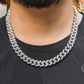 10mm Round Cut Diamond 10K Gold Cuban Chain hip hop jewelry CustomDiamJewel