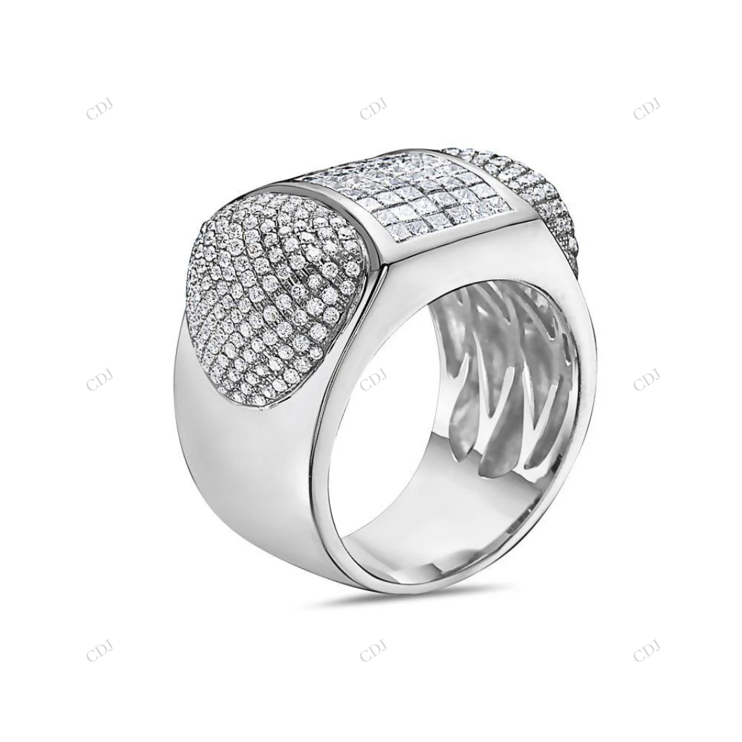 VVS Moissanite Hip Hop Pave Set Statement Ring hip hop jewelry customdiamjewel