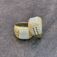 Mens Hip Hop Iced out Moissanite Ring  customdiamjewel   