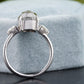 Round Salt and Pepper Moissanite Ring
