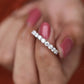 2.42CT Round Real Diamond Full Eternity Wedding Band  customdiamjewel   