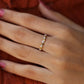 0.075CT Round Cut Unique Triangle Shaped Wedding Band  customdiamjewel   