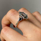 Hexagon Cut Three Stone Moissanite Ring
