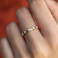 0.075CT Round Cut Unique Triangle Shaped Wedding Band  customdiamjewel   