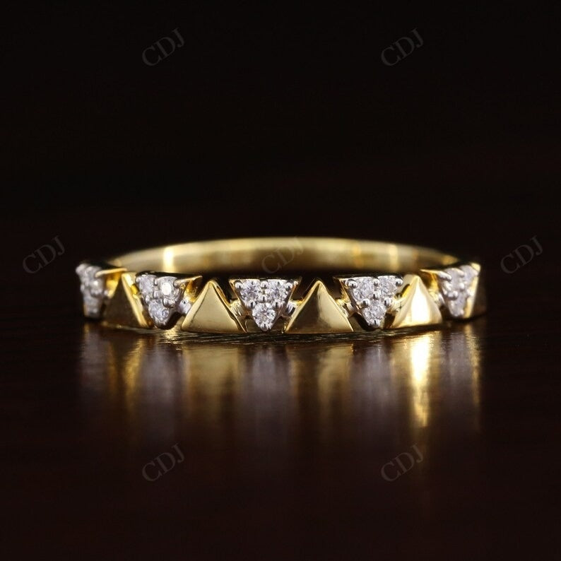Triangle 0.075CTW Lab Grown Diamond Wedding Band  customdiamjewel   