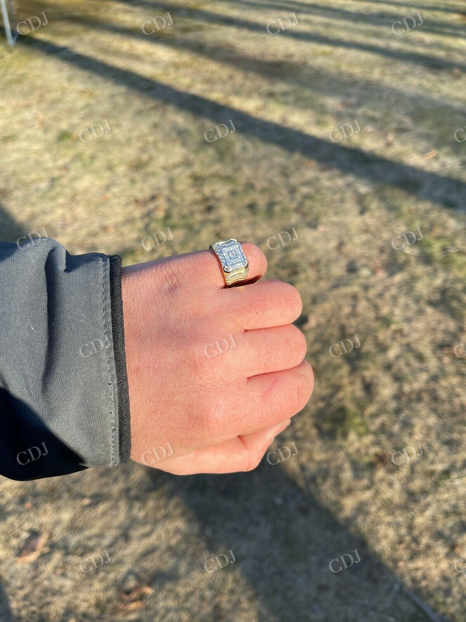 Diamond Iced out Mens hip hop Ring  customdiamjewel   