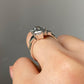 Hexagon Cut Three Stone Moissanite Ring