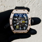 Black Rubber Belt Richard Mille Hip Hop Men's Watch customdiamjewel