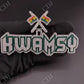 Iced Out Diamond KWAMSY Flag Pendant hip hop jewelry CustomDiamJewel   