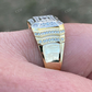 Diamond Iced out Mens hip hop Ring  customdiamjewel   