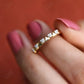 0.075CT Round Cut Unique Triangle Shaped Wedding Band  customdiamjewel   