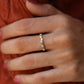 0.075CT Round Cut Unique Triangle Shaped Wedding Band  customdiamjewel   