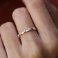 0.075CT Round Cut Unique Triangle Shaped Wedding Band  customdiamjewel   