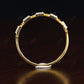 0.075CT Round Cut Unique Triangle Shaped Wedding Band  customdiamjewel   