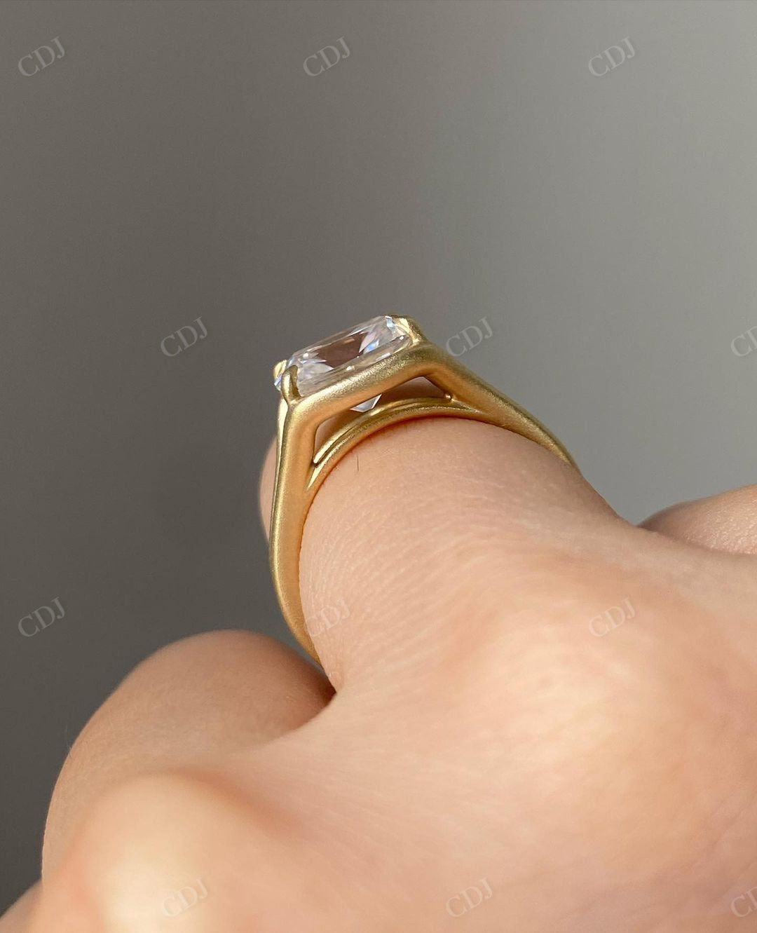 Lab Grown Diamond Handmade Moissanite Ring
