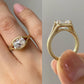 Lab Grown Diamond Handmade Moissanite Ring