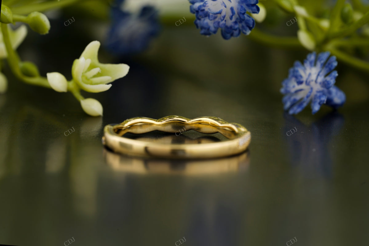 Curved Twist Lab-Grown Diamond Band customdiamjewel