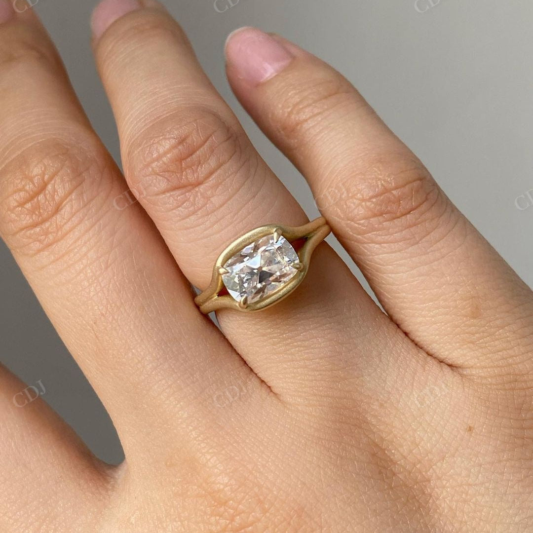 Lab Grown Diamond Handmade Moissanite Ring