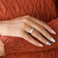 0.29CT Round and Baguette Natural Diamond Half Eternity Wedding Band  customdiamjewel   
