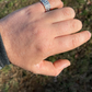 Hip Hop Mens Plain Nugget Band  customdiamjewel   