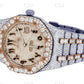 Moissanite Diamond Studded Fully Iced Out Watch For Men customdiamjewel