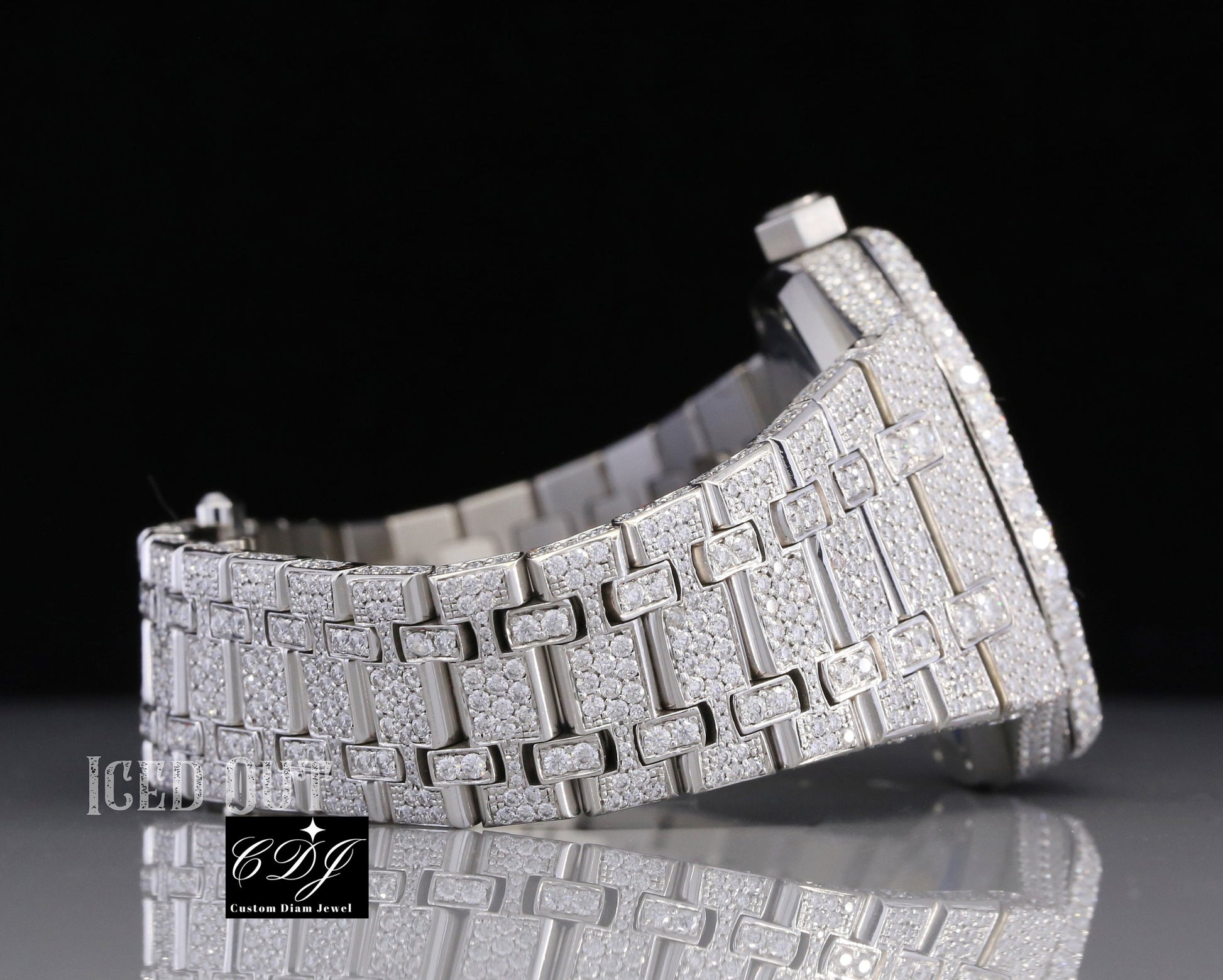 High quality 2025 VVS Moissanite Diamond Custom Iced Out Watch customdiamjewel