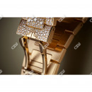 Full Yellow Iced Out Real Diamond ETA Swiss Movement Patek Philippe Watches customdiamjewel