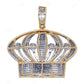 925 Silver Moissanite Customized Royal Crown Pendant CustomDiamJewel