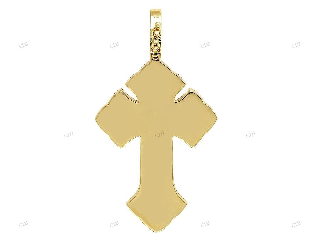 Rose/White/Yellow Gothic Cross Pendant hip hop jewelry CustomDiamJewel