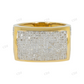 0.85 CTW Sterling Sliver Moissanite Rectangular Statement RIng Hip Hop Ring customdiamjewel