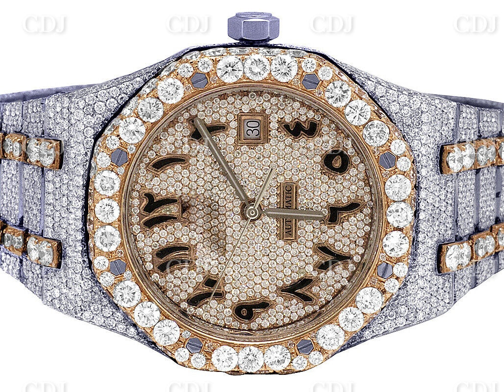 Moissanite Diamond Studded Fully Iced Out Watch For Men customdiamjewel