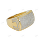 0.85 CTW Sterling Sliver Moissanite Rectangular Statement RIng Hip Hop Ring customdiamjewel