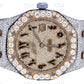 AP Two Tone Rose Gold Moissanite Diamond Arabic Dial Watch customdiamjewel