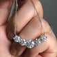 Round Cut lab Grown Diamond 5 Stone Pendant