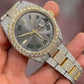 Two Tone Custom Dial Men's Watch VVS Moissanite High-End Luxury Jewelry customdiamjewel